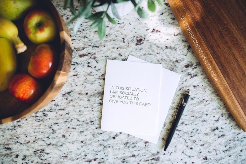 Letterpress greeting card